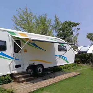 Manual Roll Out Carefree Rv Awning Waterproof Caravan Retractable Awnings