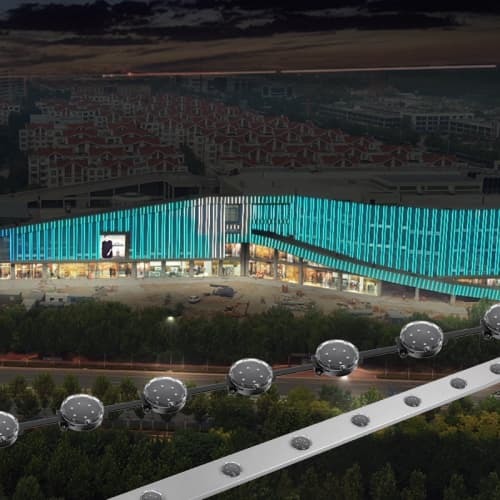 Buy cheap 50mm Transparent Permanent High Brightness LED Point Light RGB Changeable IP67 Waterproof Outdoor Decoration from wholesalers