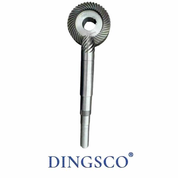 Quality High-Precision Transmission Orthogonal Grinding Gear with ISO 4-6 Grade Accuracy and Steel Material for Extra Long Integral Shaft Gear for sale