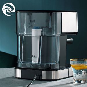 Buy cheap Italian 220V Home Coffee Machine With Milk Frother Black from wholesalers