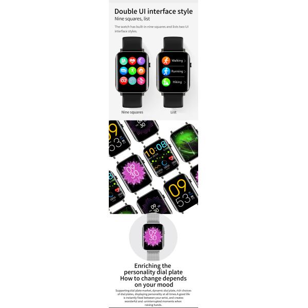 Wholesale KKJ Smart Watch Blood Oxygen Heart rate Detection IP68 Waterproof NY15 Reloj Smartwatch 2021