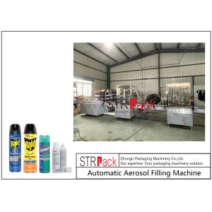 27.5mm Sealing Aerosol Filling Machine 0.7Mpa Sterilized Aerosol Packing Machine