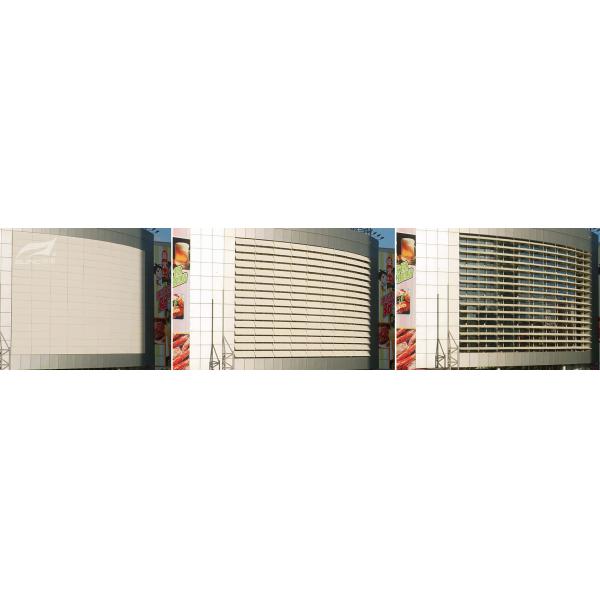 Quality Adjustable Aeroscreen Curtain Wall Louvers Aluminum Architectural Sun Control System for sale