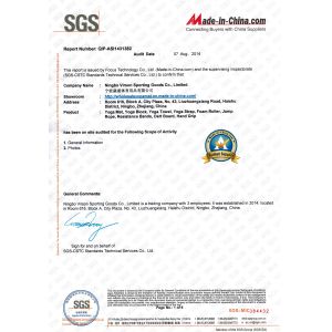 Ningbo Virson Sporting Good Co., Ltd Certifications