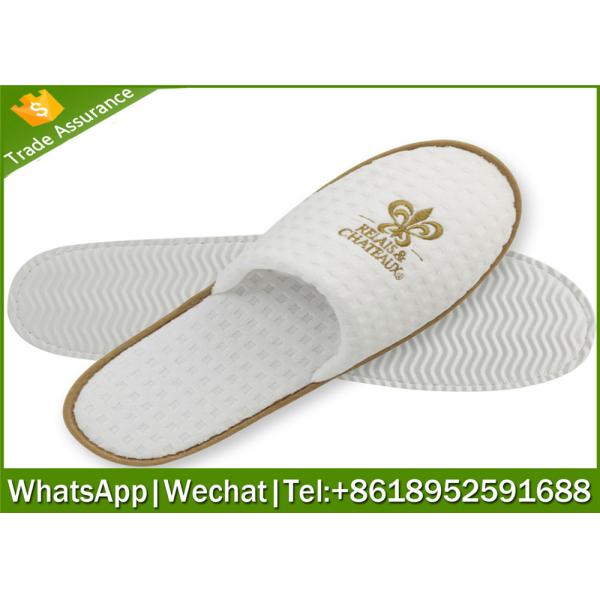 Quality hotel slipper,waffle slippers manufacturer,waffle slipper with logo for sale