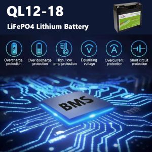 Large Lithium Iron Phosphate Rechargeable Battery 12.8v 18ah Lifepo4