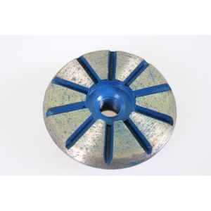 24 Segment Turbo Cup Wheel Floor Buffer Pads For Concrete / Terrazzo / Granite