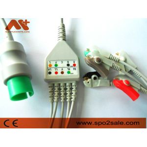 Buy cheap Spacelabs Compatible 5 Lead Clip Direct-Connect ECG Cable from wholesalers
