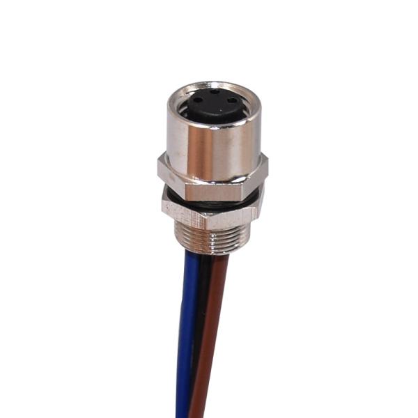 Buy cheap TPU GF M8 M12 Waterproof Panel Mount Connector Straight 3p 4p 5p 8p Rigoal With Pigtail from wholesalers