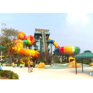 Buy cheap Customized FRP Boomerang Indoor Water Park Slide from wholesalers