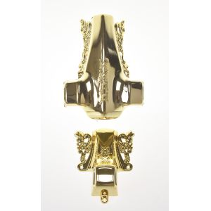 Customized Colors Casket Accessories , Antique Coffin Handles Electronic Plating