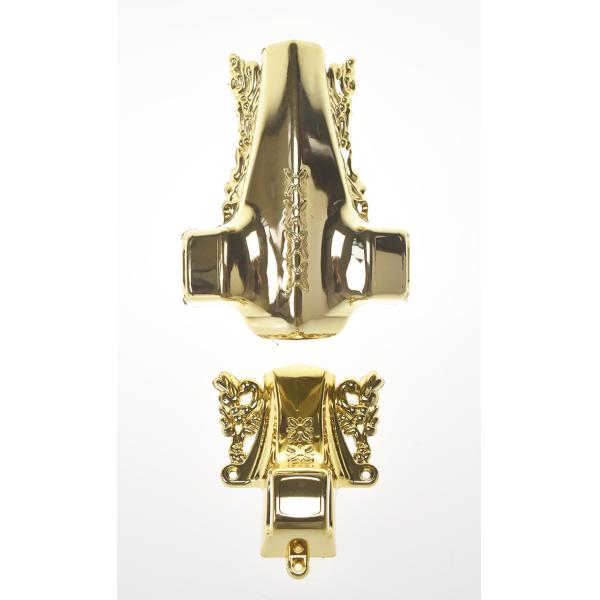 Customized Colors Casket Accessories , Antique Coffin Handles Electronic Plating