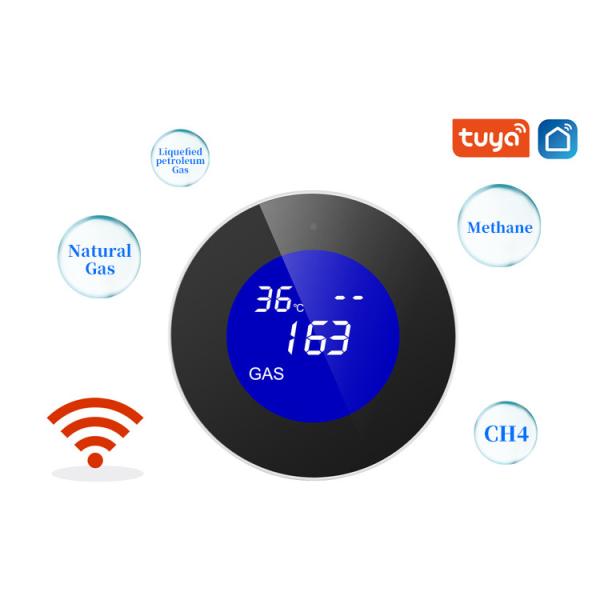 Wifi Tuya Smart Natural Gas Detector Methane Leak Alarm Monitor Sensor For Home