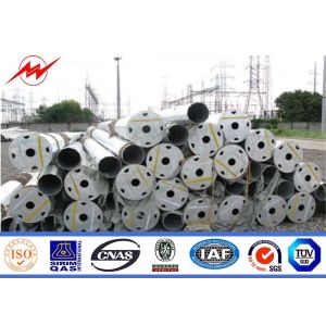 Buy cheap Octagonal galvanization electrical power pole for transmission pole from wholesalers
