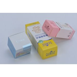 Buy cheap Babycare Cosmetic Packaging Boxes Gloss Lamination Tuck Top Gift Box from wholesalers