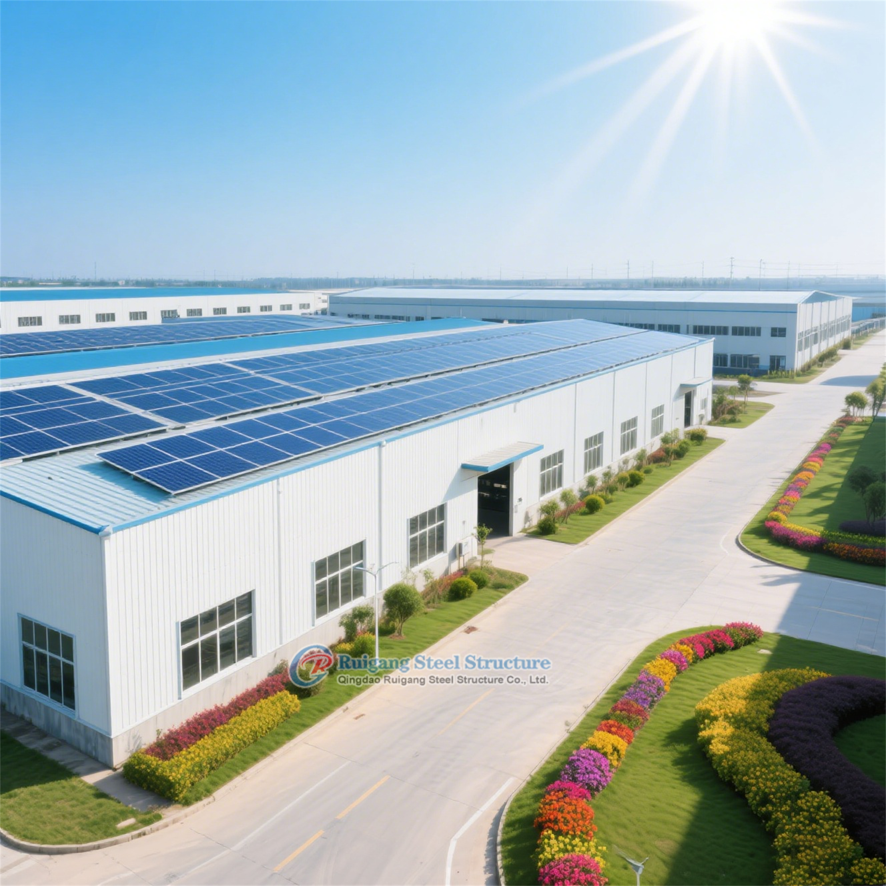 Buy cheap Custom Steel Structure Warehouse Lightweight Modern Design from wholesalers