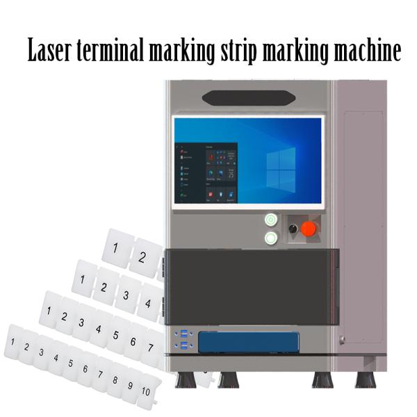 Buy cheap Label Laser Marking Machine Terminal Marking Number White Bar Digital Bar Number Label Cable Number Engraving from wholesalers