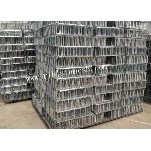 Silver 0.35mm Thickness 200mm Height Rib Lath Mesh