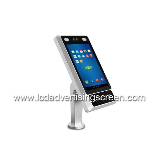 Floor Stand Face Recognition Digital Advertising Equipment Body Temperature