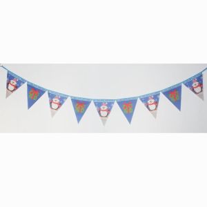 Buy cheap Christmas Triangle Flag Bunting Penguin and giftbox from wholesalers