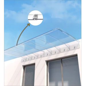 Buy cheap Reduce Noise DIY Invisible Polycarbonate Window Awning Invisible Canopy With Light Transmission And Impact Resistance from wholesalers