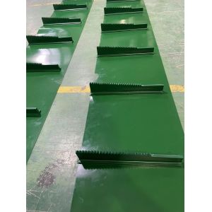 Buy cheap High Tensile Strength Durable Green white blue Material Industrial Pvc Conveyor Belt with cleat from wholesalers