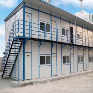 Buy cheap A fire rating K type rock wool sandwich panel prefabricated house for worker camp from wholesalers