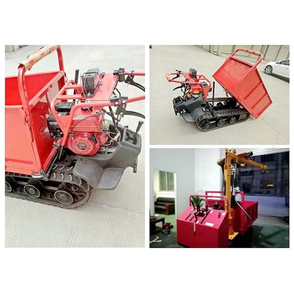 Diesel Engine Farm Mining Hydraulic Track Crawler Mini Dumper Track Transporter 2MT Capacity