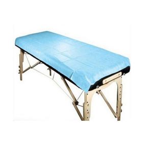China Customized 180x80cm Disposable Massage Bed Sheet Cover With Face Hole on sale