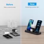Buy cheap 7.5w 5w Q3.0 Qi Wireless Charger Stand Iphone Airpod Iwatch Charger from wholesalers