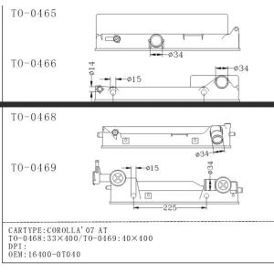 Buy cheap Water Plastic Radiator Tank For Toyota Innova Vigo ' 04 AT , 48*678mm Size from wholesalers