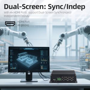 Buy cheap Intel I7 8705G Processor With 4 USB2.0 4USB3.0 6 and 4 HDMI Industrial Mini PC from wholesalers