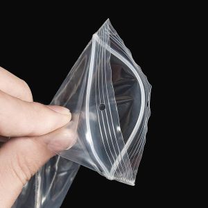 Buy cheap Clear Plastic Zipper Bags Resealable With Hang Hole from wholesalers