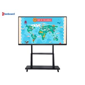 Buy cheap Qtenboard 65 75 Inch Display Touch Screen 4k HD Smart Interactive Board Portable Interactive White Board For Meeting from wholesalers