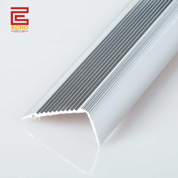 Buy cheap Durable Aluminium Metal Stair Nose Trim External Floor Step Nosing Profiles from wholesalers