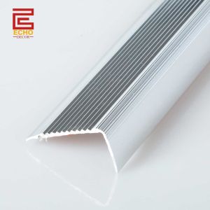 Buy cheap Durable Aluminium Metal Stair Nose Trim External Floor Step Nosing Profiles from wholesalers