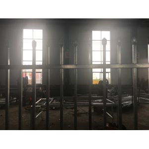 High quality galvanized garrison steel picket fence for sale/manufacture price