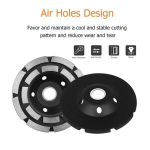 Buy cheap CE Double Row Concrete Grinding Stone Cup Wheel 230mm from wholesalers