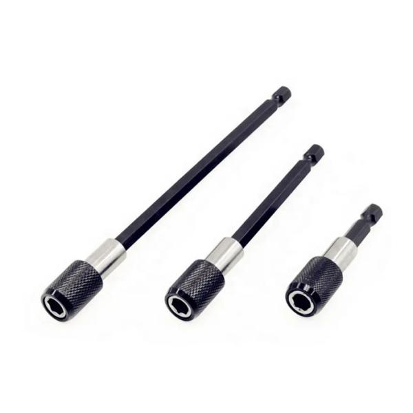 Quality 1/4 Inch Head Extension Rod Batch Magnetic Screwdriver Quick Transfer Lever Self-locking Extension Rod 150mm Hand Tools for sale
