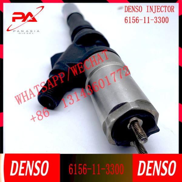 6D125 Excavator Fuel Injector Nozzle Assy 6156-11-3300 095000-1211 For PC400-7 PC450-7