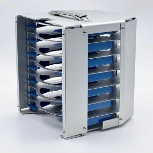 Buy cheap Custom 8 Inch 7 Slot Metal Wafer Cassette  , Wafer Carrier With Blue Teflon Coating from wholesalers