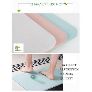 Buy cheap diatomaceous earth bath mat  highly absorbent anti-slip diatomite mat eco-friendly durable from wholesalers