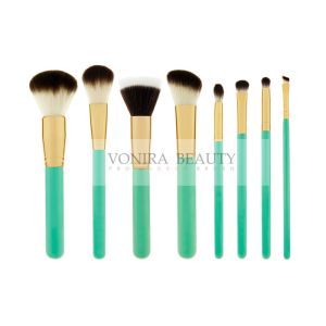 Buy cheap Exquisite Synthetic Makeup Brushes Green Wooden Handle Foundation Face Brush from wholesalers