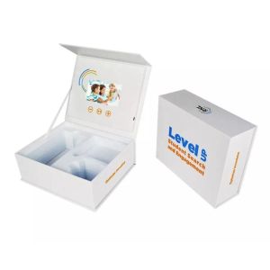 video presentation box with LCD screen to promote business video pack box with