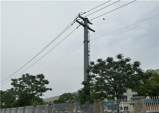 Polygonal Q345 Hot Dip Galvanized Steel Pole Tapered For Power Transformation