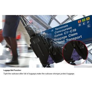 Buy cheap Colorful Jacquard Personalised Luggage Straps With Removable Buckle from wholesalers