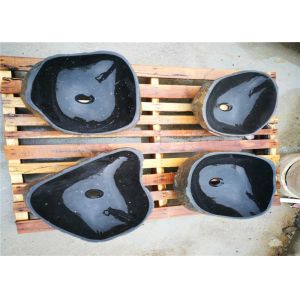Buy cheap Outdoor Natural Stone Sink Changeable Green Pebble Stone Material Customized Size from wholesalers