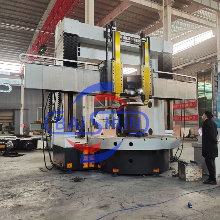 Buy cheap Cnc Lathe Cutting Tools Fanuc Double Turret Vertical Lathe With High Efficiency from wholesalers