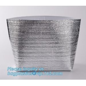 Reusable aluminium foil thermal insulation material cooler bag foPromotional