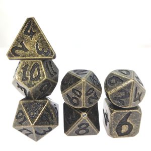Buy cheap Mini RPG Dice DND RPG Dice Set Durable For Dungeons And Dragons Polyhedral Aurichalceous from wholesalers